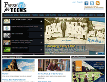 Tablet Screenshot of freshinkforteens.com